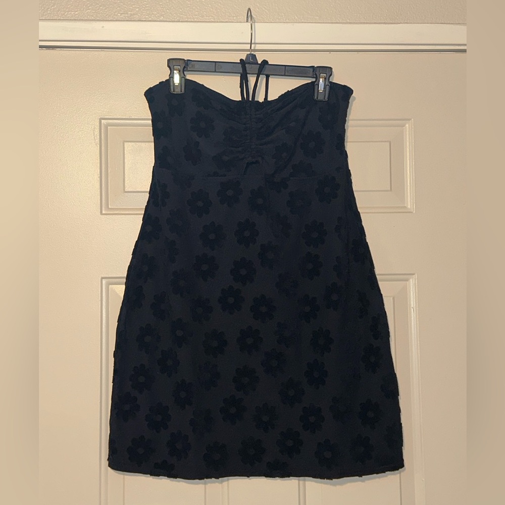 American Eagle black flower dress